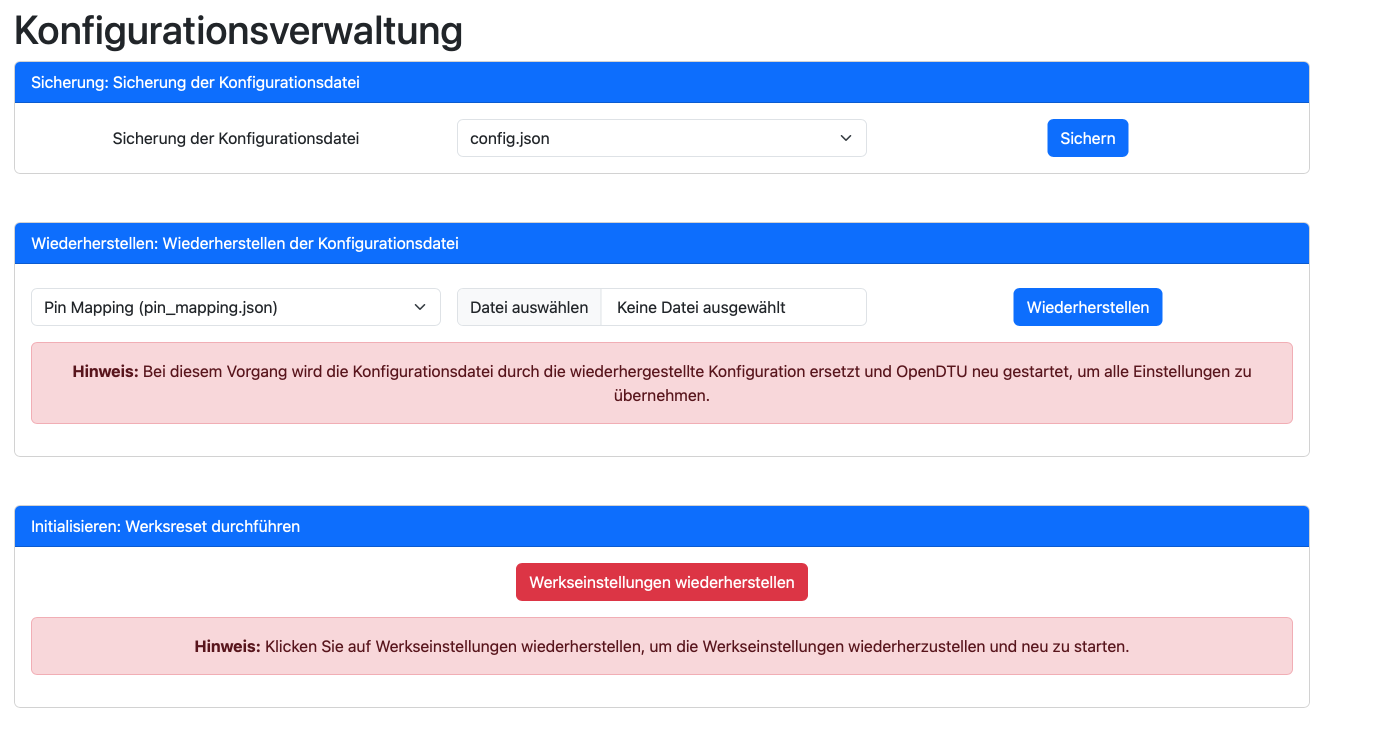 Konfigurationsverwaltung